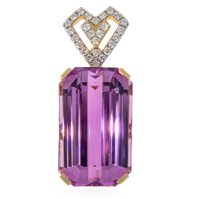 Ciondolo in oro con Kunzite Patroke (AMAYANI)
