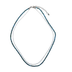 Collana in argento con Apatite Blu Neon