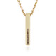 Collana in oro con Diamante Champagne I2 (de Melo)