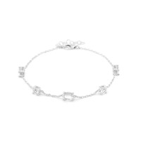 Bracciale in argento con Topazio Bianco