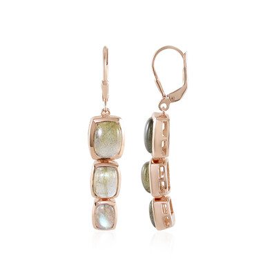 Orecchini in argento con Labradorite Verde Maniry (KM by Juwelo)