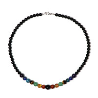 Collana in argento con Onice Nero