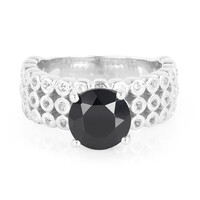 Anello in argento con Spinello Nero