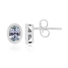 Orecchini in argento con Tanzanite (non riscaldata)