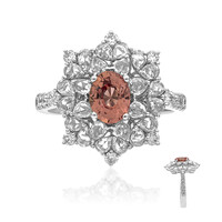 Anello in oro con Zaffiro Padparadscha (CIRARI)