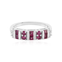 Anello in argento con Rodolite