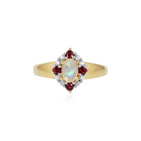 Anello in argento con Opale di Welo