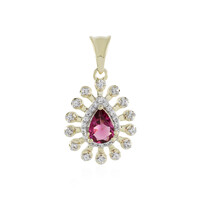 Ciondolo in oro con Tormalina Rosa (Adela Gold)