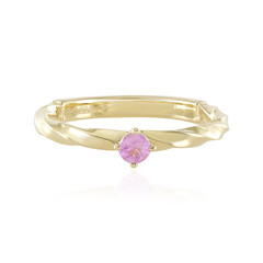 Anello in argento con Zaffiro Rosa