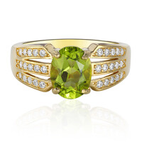 Anello in argento con Peridoto