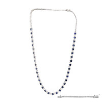 Collana in oro con Zaffiro Ceylon Blu (CIRARI)