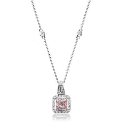 Collana in oro con Diamante Rosa I1 (CIRARI)