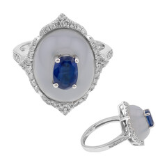 Anello in oro con Calcedonio Turco  (CIRARI)