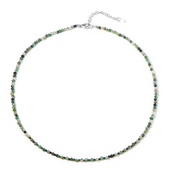 Collana in argento con Agata Muschiata