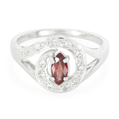 Anello in argento con Rubino Malawi