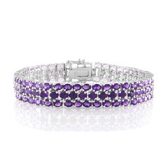 Bracciale in argento con Ametista Zambiana