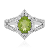 Anello in argento con Peridoto