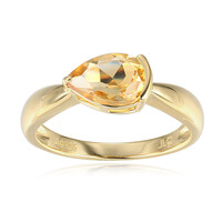Anello in argento con Citrino