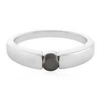 Anello in argento con Diamante Nero