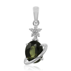 Ciondolo in argento con Moldavite