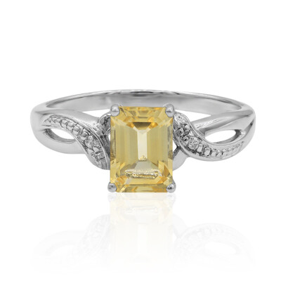 Anello in argento con Citrino