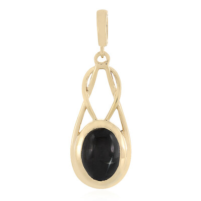 Ciondolo  placcato in oro con Diopside Stellato d'India