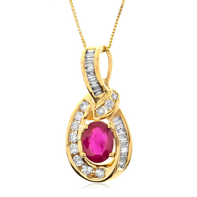 Collana in oro con Rubino Mozambico (CIRARI)