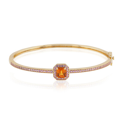 Bracciale in oro con Zaffiro Arancione Ban Ka Cha