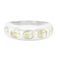 Anello in argento con Pietra del Sole Lunare