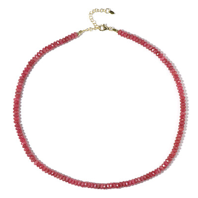 Collana in argento con Rodonite