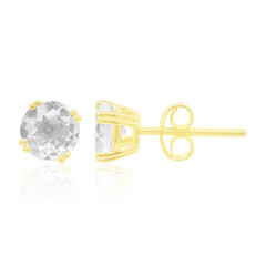 Orecchini in argento con Topazio Bianco