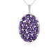Collana in argento con Ametista Zambiana