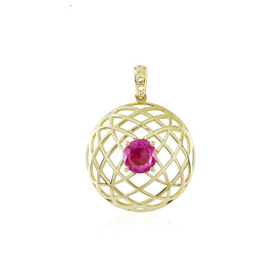Ciondolo in oro con Zaffiro Rosa del Madagascar (Ornaments by de Melo)
