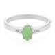 Anello in argento con Crisoprasio Imperiale