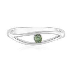 Anello in argento con Apatite Cromo