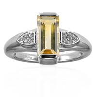 Anello in argento con Citrino Bicolore