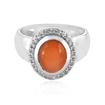 Anello in argento con Pietra di Luna Kangeyam