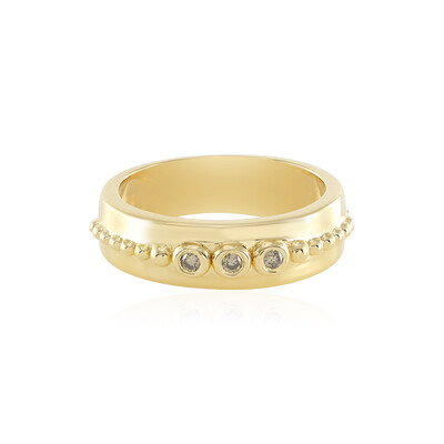 Anello in argento con Diamante Cioccolato I2