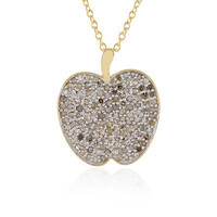 Collana in argento con Diamante Cioccolato I3