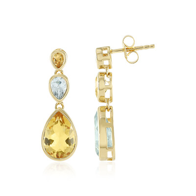 Orecchini in argento con Topazio Blu Cielo