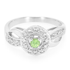 Anello in argento con Demantoide