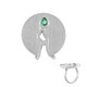 Anello in argento con Smeraldo Etiope (MONOSONO COLLECTION)