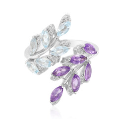 Anello in argento con Ametista