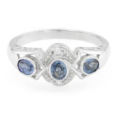 Anello in argento con Zaffiro di Laos