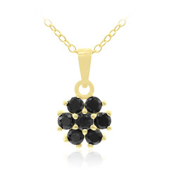 Collana in argento con Zaffiro Nero