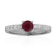 Anello in argento con Rubino Keniano