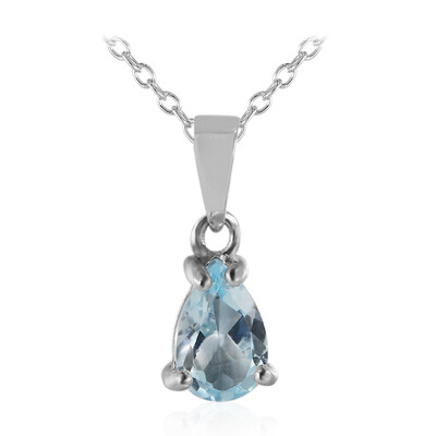 Collana in argento con Topazio Blu Cielo