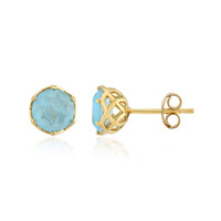 Orecchini in argento con Quarzo blu pastello