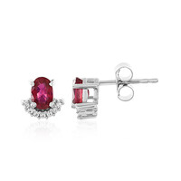 Orecchini in argento con Rubino Bemainty
