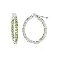 Orecchini in argento con Peridoto